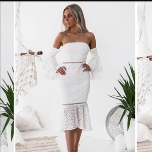 Jaus Brianna Boho White Dress